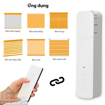 #1 - Nhà thông minh Vũng Tàu - Vsmarthome - MOTOR RÈM CUỐN THÔNG MINH DÙNG PIN